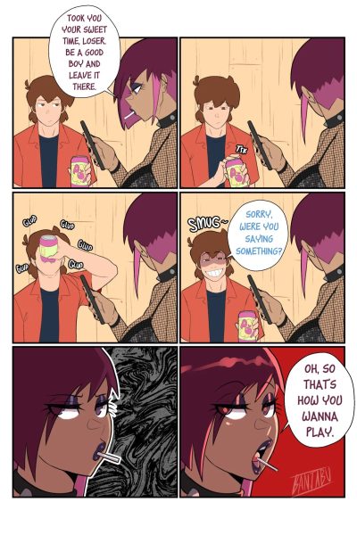 Don’t Fight Her Back. That’s Her Queue To Get In The Sheets Comic Porn page 1