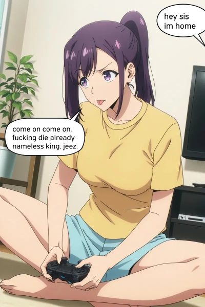 Solo Leveling: Jin-ah Plays With Jin-woo Comic Porn page 1