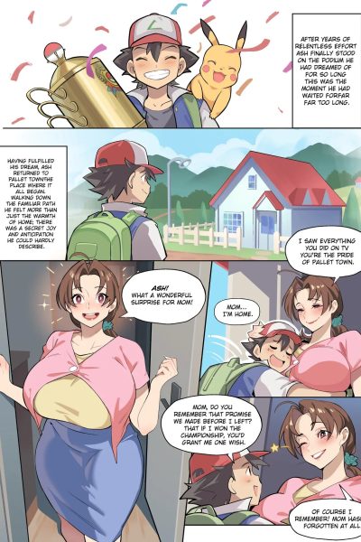 Ash & Delia Comic Porn page 1
