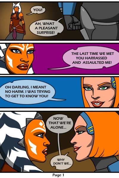 Bo-katan Appologises To Ahsoka Comic Porn page 1