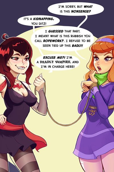 Bondage Vampire Comic Porn page 1