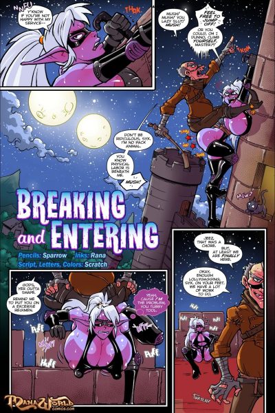 Breaking And Entering Comic Porn page 1