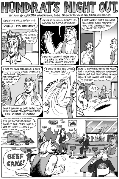 Hundrat’s Night Out Comic Porn page 1