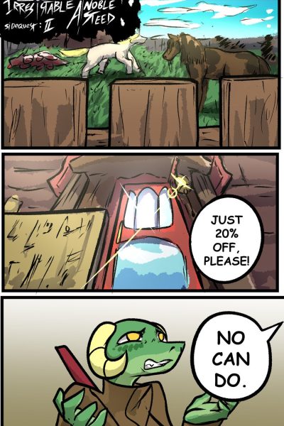Irresistable -sidequest: A Noble Steed By Brradett (wip) Comic Porn page 1