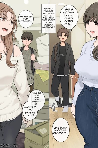 Letting Eachother Stay Over In Our Big Sisters’ Rooms Comic Porn page 1