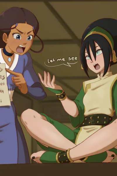 Toph’s Feet Massage Comic Porn page 1