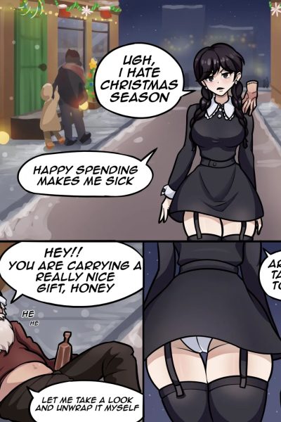 Wednesday: A White Christmas Comic Porn page 1