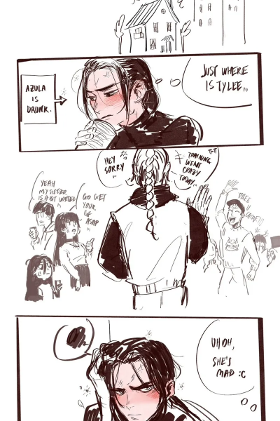 Azula X Ty-lee – College Students Au Comic Porn page 1