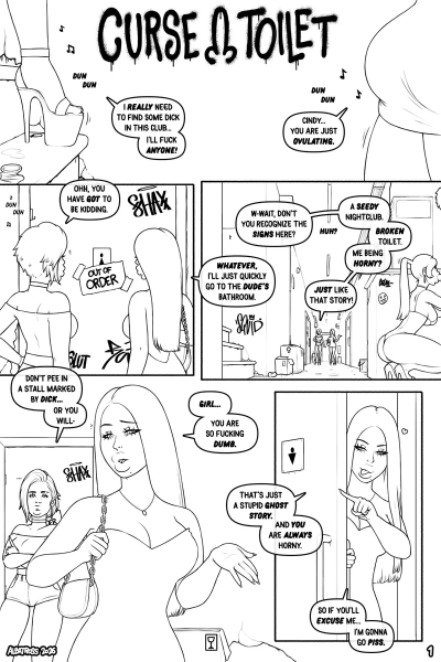 Curse Toilet Comic Porn page 1