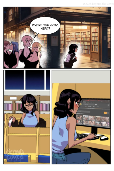 Quiet In The Library page 1
