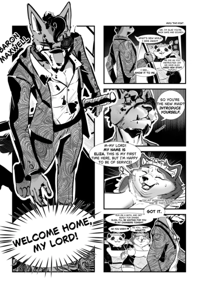 The Baron X The Maid Comic Porn page 1
