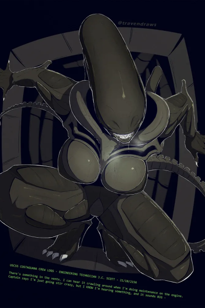 Xenomorph Full Nelson (futa Version) Comic Porn page 1